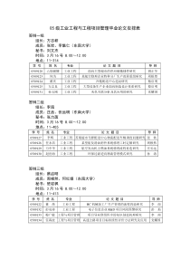 工业工程与工程项目管理答辩安排doc-工业工程与工程项目