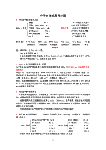 分子克隆步骤