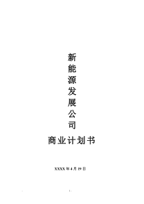 新建新能源项目可行性报告