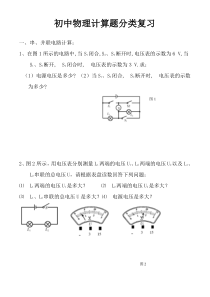 初中物理计算题专题分类复习(含答案)(全)