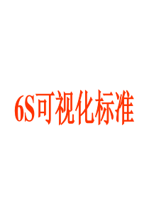 6S可视化标准（PPT99页)