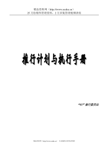 6S推行计划与执行手册（DOC31页）