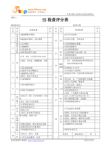 6S检查表 Word 文档