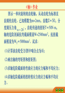 山东大学 机械设计 轴结构改错题目