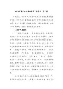 XX市未来产业及数字经济工作专班工作汇报