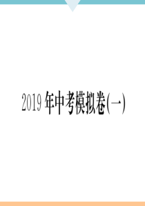 初中语文【9年级下】5 2019中考模拟卷（一）