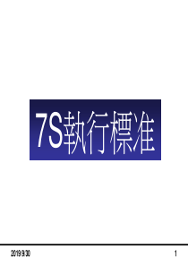 7S执行标准