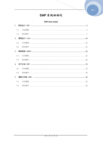 SAP-后台配置-FICO,PP,MM,SD