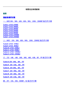 法兰各国标准