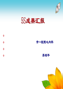 心内科5S管理汇报（PPT35页)