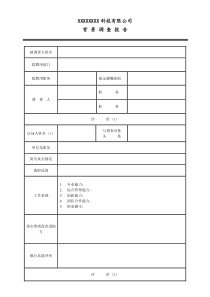 背景调查报告