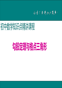 初中数学【8年级下】5.勾股定理与格点三角形