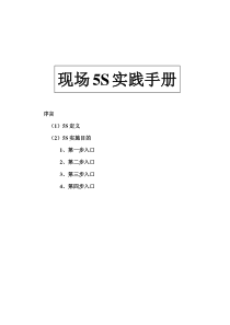 现场5S实践手册(日产版)XXXX-1-29