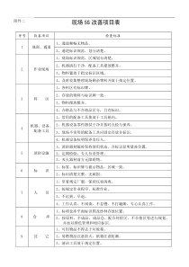 现场用5S改善项目1