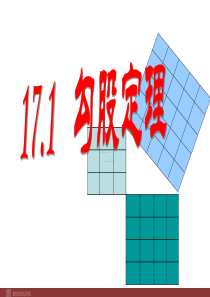 初中数学【8年级下】17.1.2 勾股定理