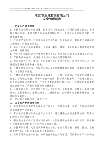 运输公司安全管理制度