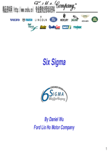 福特汽车培训材料——6SIGMA推行（英文PPT54页）