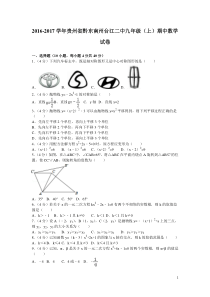 2016-2017学年贵州省黔东南州台江二中九年级（上）期中数学试卷 (19)