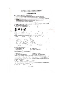 2019-2020学年广东省博罗县上学期期末质量检测九年级试题 （扫描版无答案）