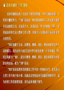 追求卓越的“5S”修炼