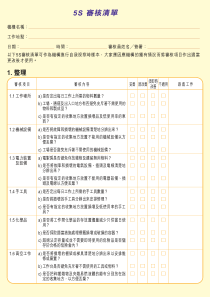 附件305S审核清单