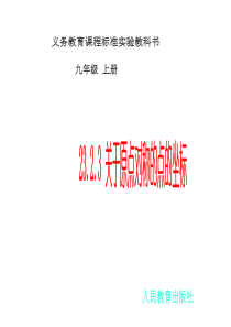 初中数学【9年级上】23.2.3 关于原点对称的点的坐标