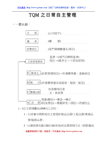 TQM之日常自主管理