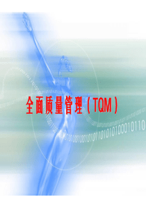 全面质量管理(TQM)[1]