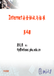 04 Internet安全协议与标准