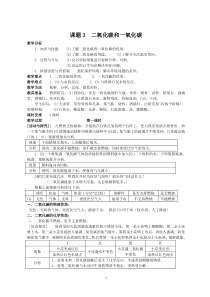 课题3  二氧化碳和一氧化碳