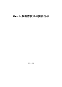 Oracle数据库技术与实验指导