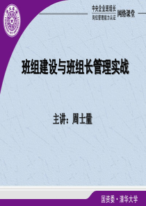 必修10管理技巧--班组建设与班组长管理实战0