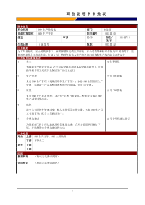 某大型电子公司制造部SMD生产线线长职位说明书