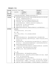 某it企业测试组长（TL）岗位职责