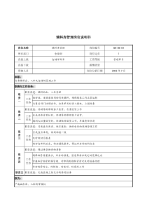 材料行业-仓储部-辅料库管理岗位说明书