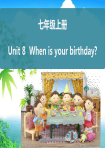 人教版七年级英语上册复习课件Unit 8  When is your birthday？知识总结课件