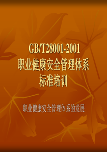 GBT28001-XXXX职业健康安全管理体系2