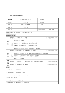 航材院熔铸中心冶炼班班长职务说明书