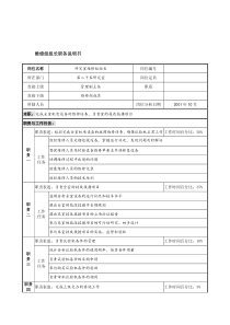 航材院第二十五研究室维修组组长职务说明书