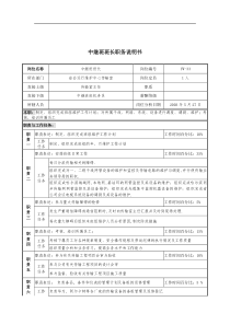 通信行业-省会运行维护中心-中继班班长岗位说明书