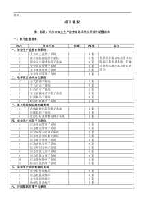 XXXX大庆市安全生产监督管理局安全生产监管信息系统软