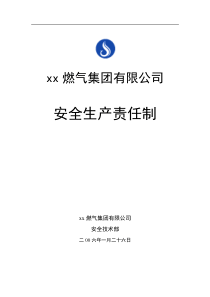 xx燃气集团有限公司安全生产责任制(doc89)