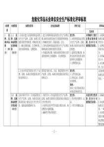 《危险化学品从业单位安全生产标准化评审标准》