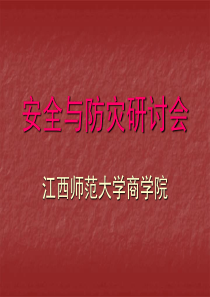 【安全课件】安全与防灾研讨会