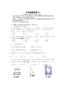 2023年上海市闵行区九年级中考一模数学卷