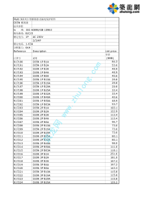 施耐德电气MCB类产品价格表0301