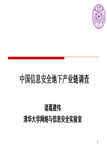 中国信息安全地下产业链调查