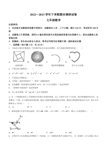 河南省平顶山市鲁山县2022-2023学年七年级下学期期末数学试题