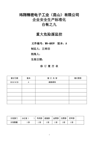 九、重大危险源辨识与安全评估