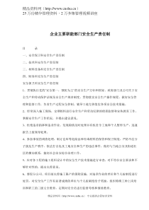 企业主要职能部门安全生产责任制(doc 4)